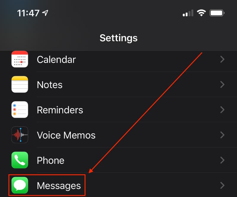 code for text message forwarding not showing up mac